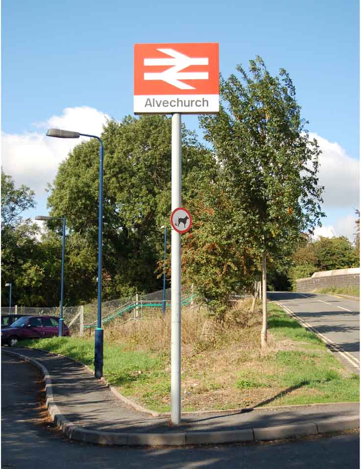 Alvechurch Station Sign