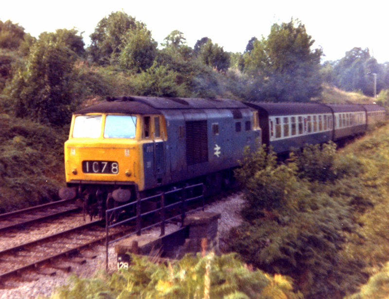 Hymek D7026 at Malvern in 1973