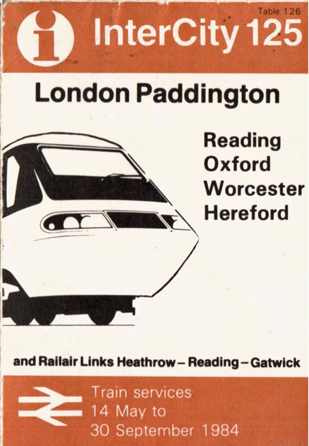 London 1984 timetable cover